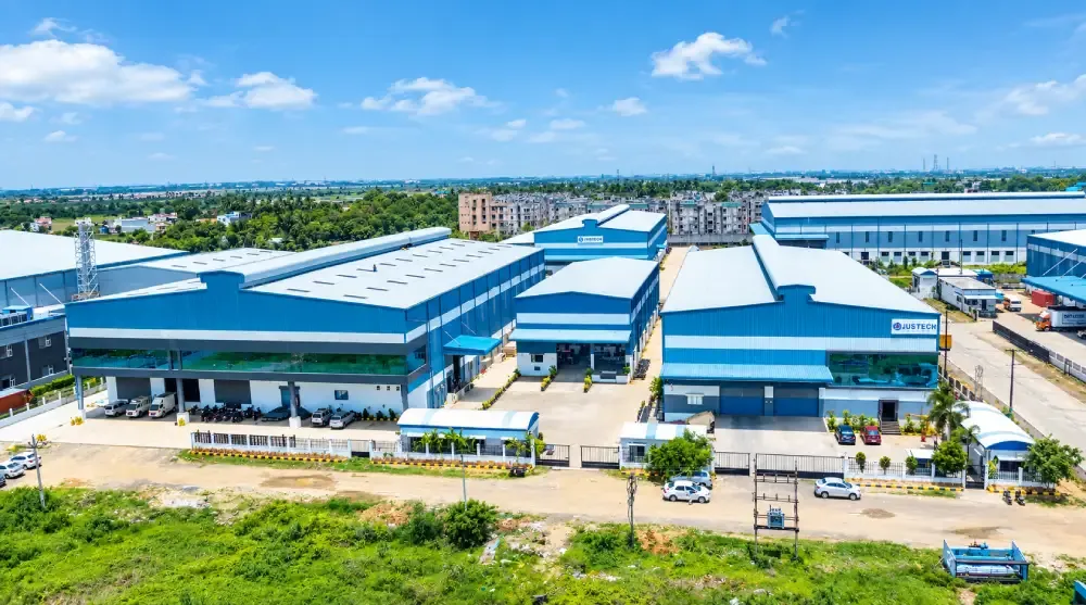 aerial view of gudapakkam factory tiruvallur polyfit unit4