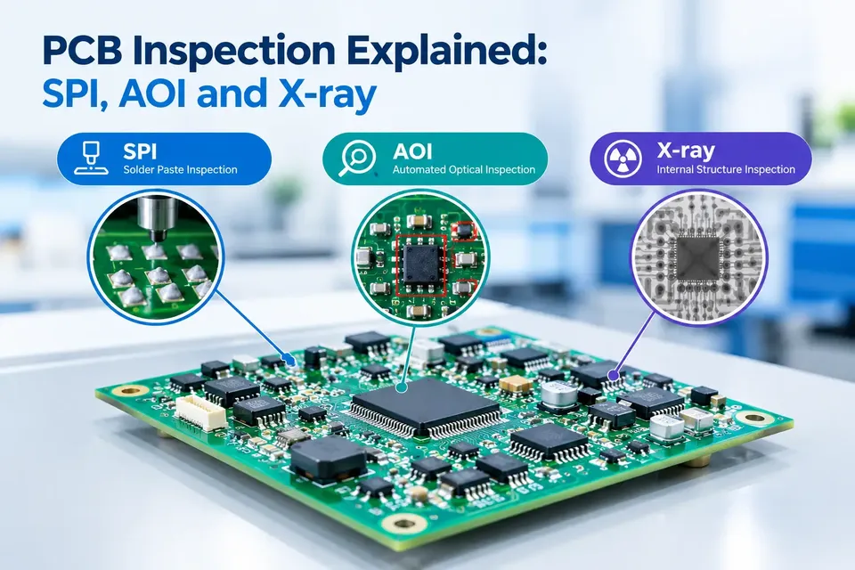 PCB Inspection explained - SPI AOI and x-ray