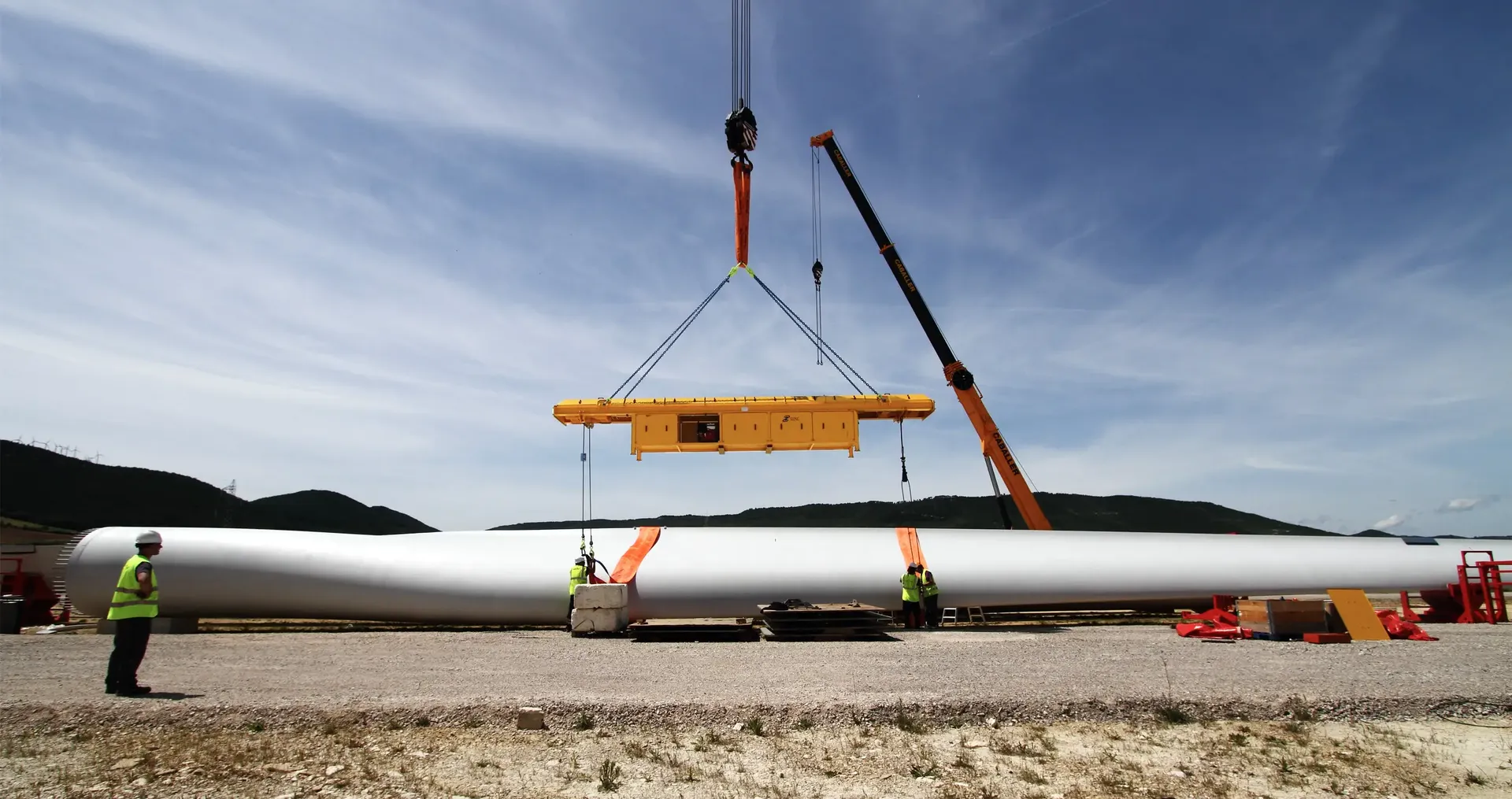 lifting equipments for wind turbines